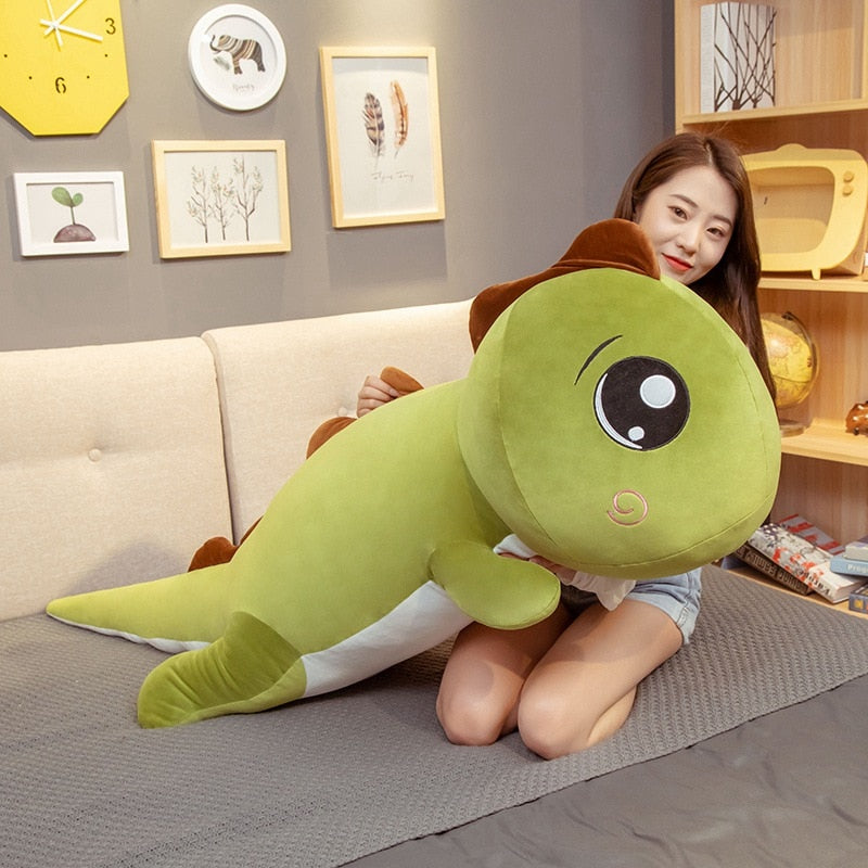 Giant Big Eyes Dinosaur Plush Toy Soft Stuffed Cartoon Animal Dinosaur Doll Girlfriend Sleeping Pillow Baby Kids Boy Friend Gift