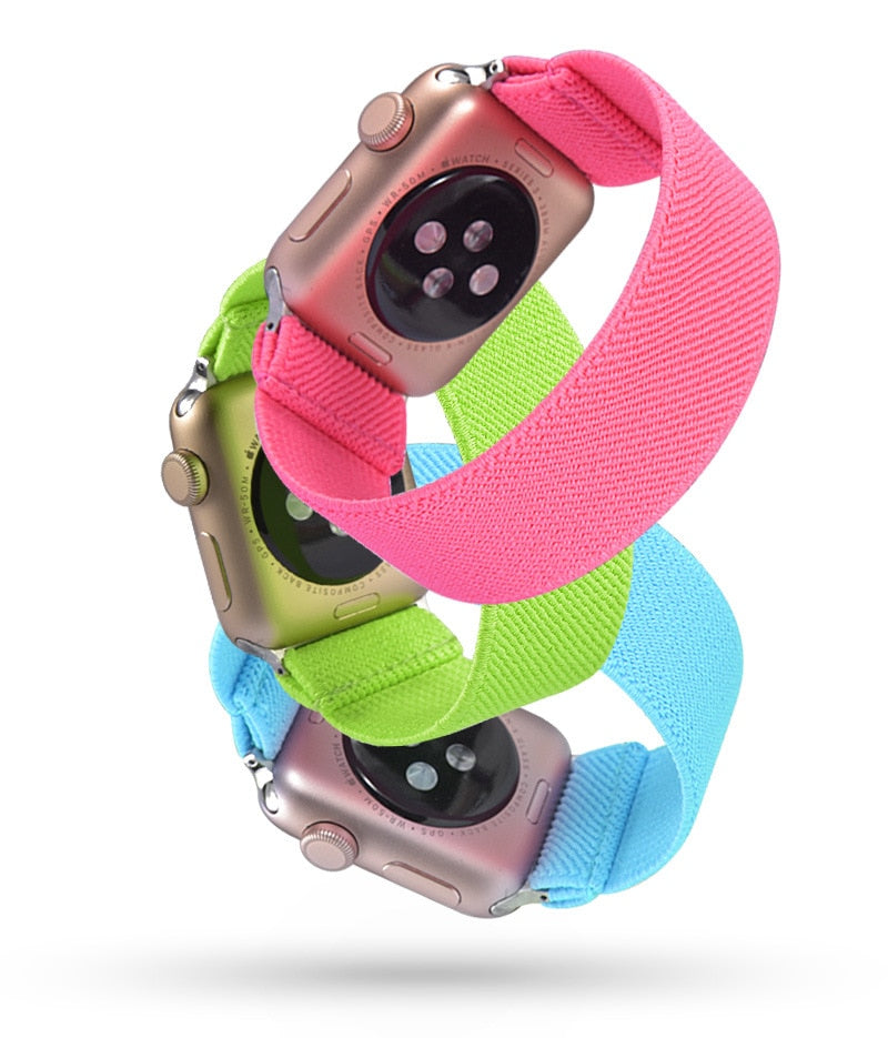 Scrunchie Strap for Apple watch 7 band 45mm 41mm 44mm 40mm 38mm 42mm women watchband bracelet correa iwatch series SE 6 5 4 3