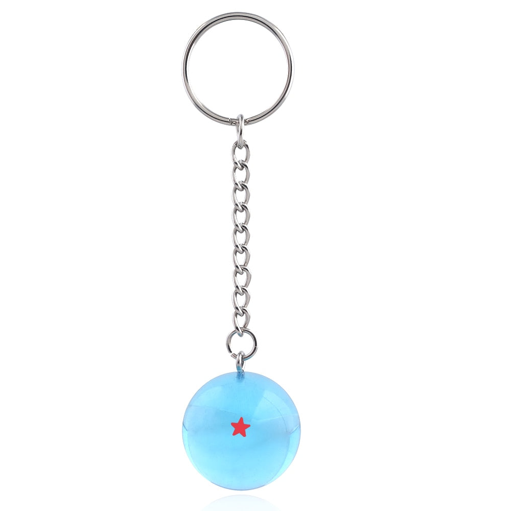 1-7 Stars Goku Star Spherical Keychain Men Car Women Bag Accessories