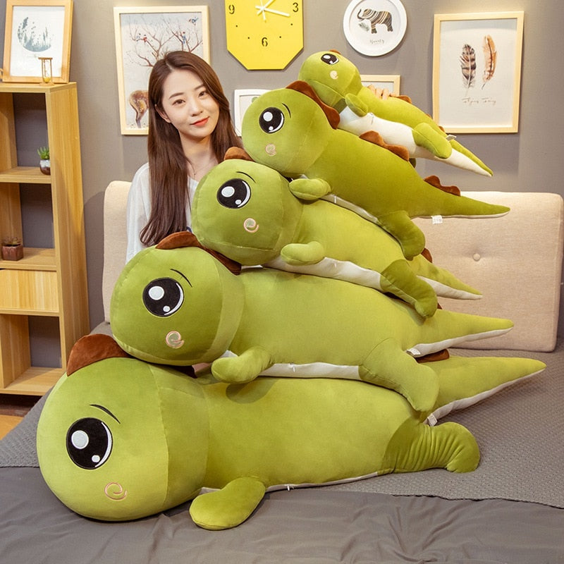 Giant Big Eyes Dinosaur Plush Toy Soft Stuffed Cartoon Animal Dinosaur Doll Girlfriend Sleeping Pillow Baby Kids Boy Friend Gift