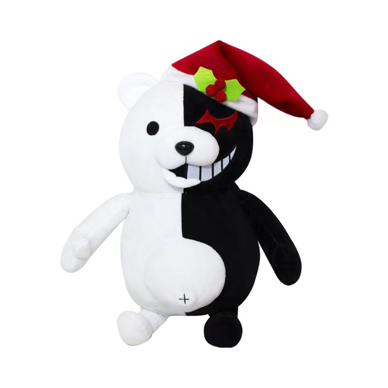 Dangan Ronpa Super Danganronpa 2 Monokuma Black & White Bear Plush Toy Soft Stuffed Animal Dolls Birthday Gift for Children Kids