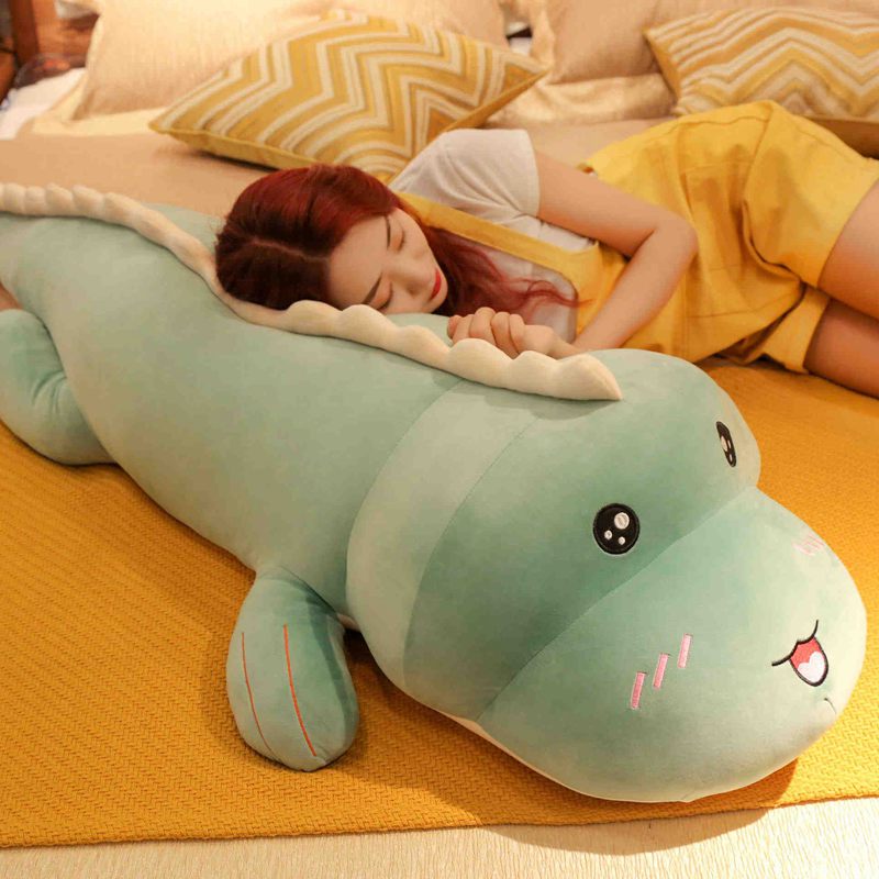 Giant Big Eyes Dinosaur Plush Toy Soft Stuffed Cartoon Animal Dinosaur Doll Girlfriend Sleeping Pillow Baby Kids Boy Friend Gift